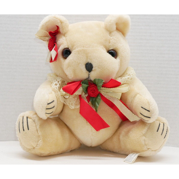 Wang's International 12" Plush Posable Jointed Teddy Bear - Picture 1 of 9